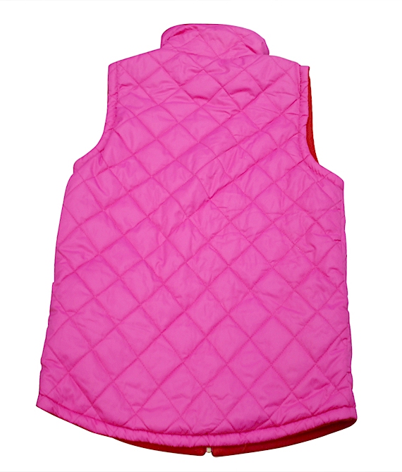Soft & Luxurious Quilted Reversible Vest - HOT PINK