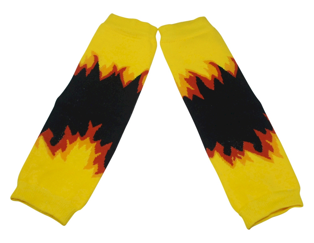 Flame Print Baby Leg Warmers - MULTI-COLOR - CLOSEOUT