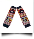Tribal Print Baby Leg Warmers - MULTI-COLOR - CLOSEOUT