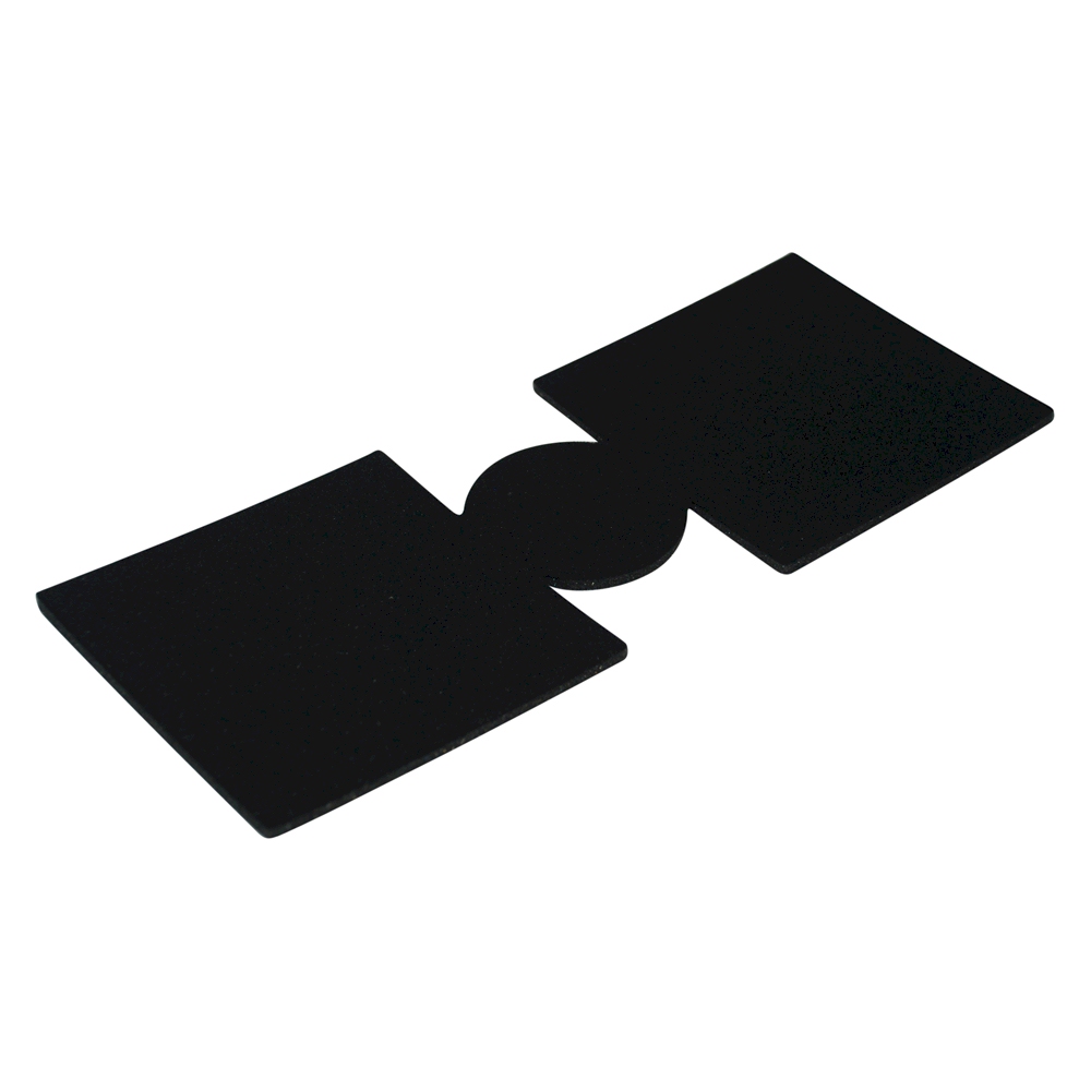 Unsewn 12oz Can Coolie Embroidery Blanks - BLACK