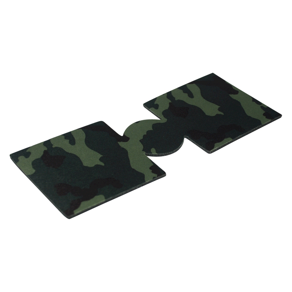 Unsewn 12oz Can Coolie Embroidery Blanks - FOREST CAMO - CLOSEOUT