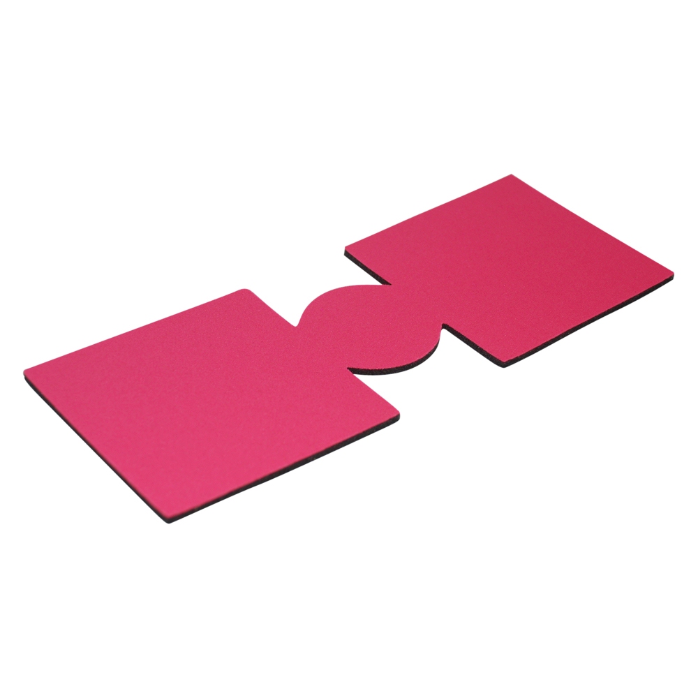 Unsewn 12oz Can Coolie Embroidery Blanks - HOT PINK - CLOSEOUT
