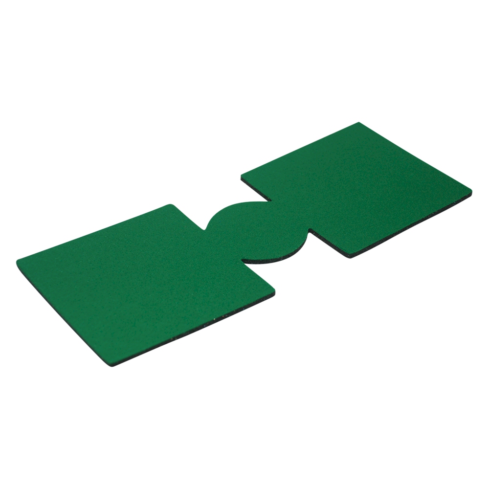 Unsewn 12oz Can Coolie Embroidery Blanks - KELLY GREEN - CLOSEOUT