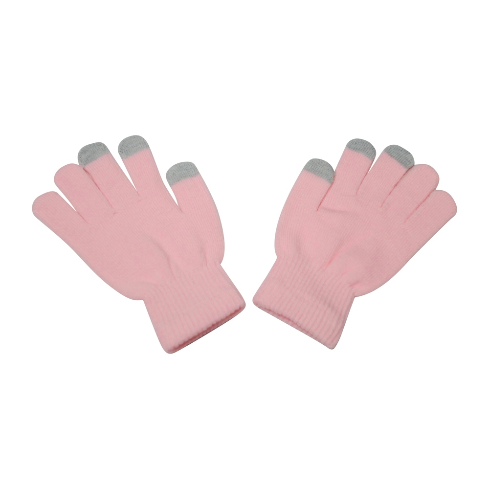 Smartphone & Tablet Touchscreen Stretch Winter Glove - LIGHT PINK - CLOSEOUT