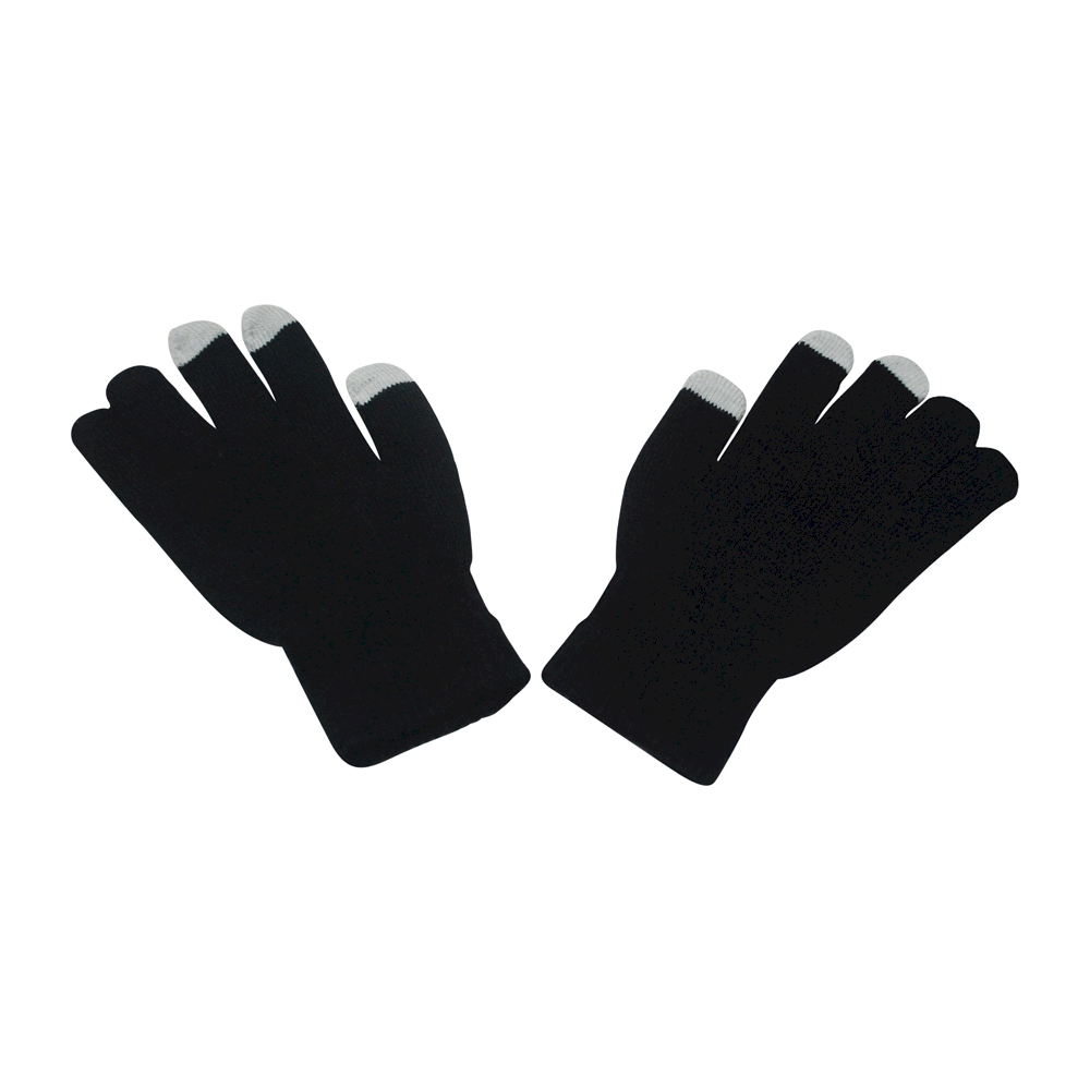 Smartphone & Tablet Touchscreen Stretch Winter Glove - BLACK - CLOSEOUT
