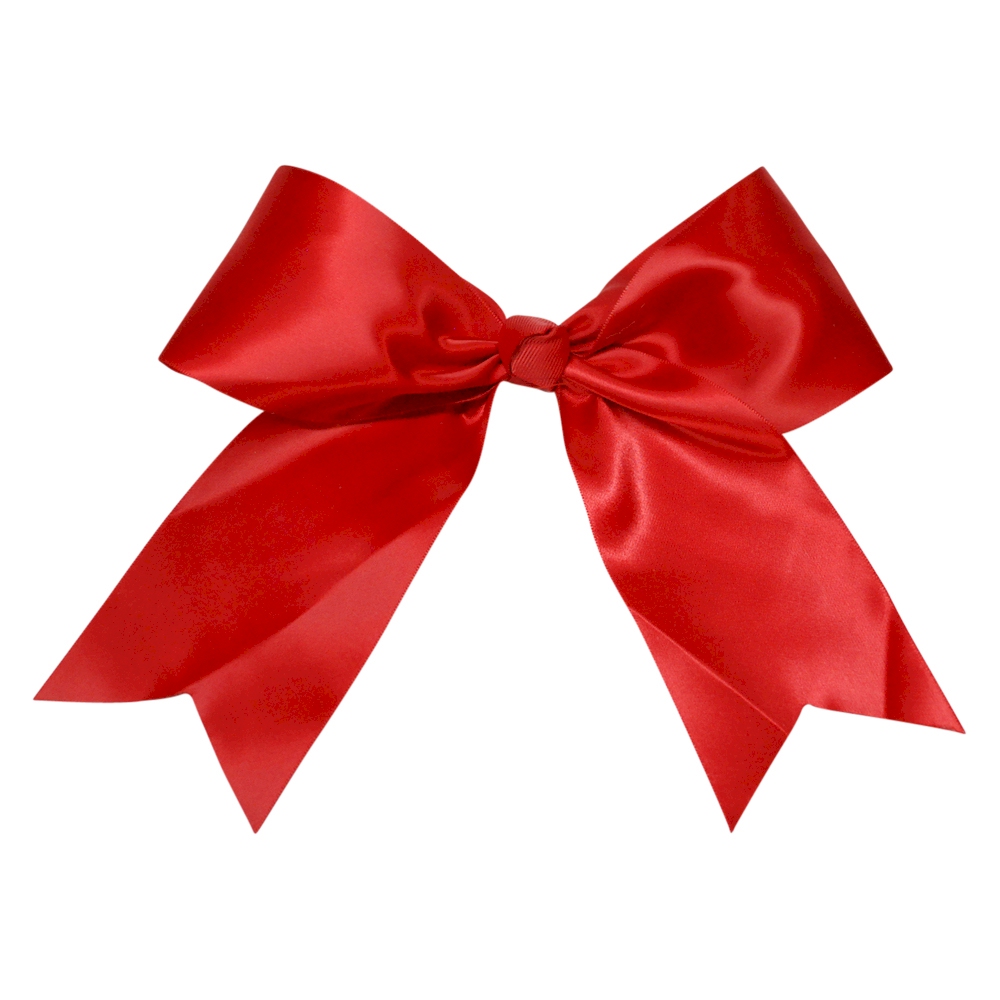Oversized Cheer Bow - POINSETTIA RED - CLOSEOUT
