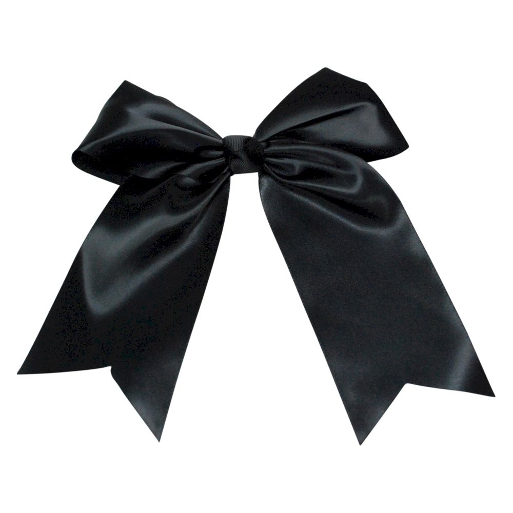 Oversized Cheer Bow - BLACK - CLOSEOUT