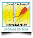 StitchArtist UPGRADE from Level 1 to Level 2 by Embrilliance Embroidery Software DOWNLOADABLE