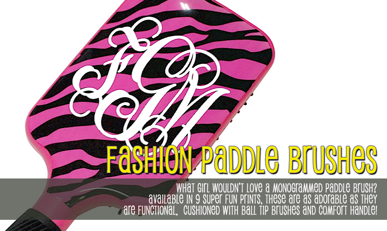 Fashion Print Paddle Hair Brush