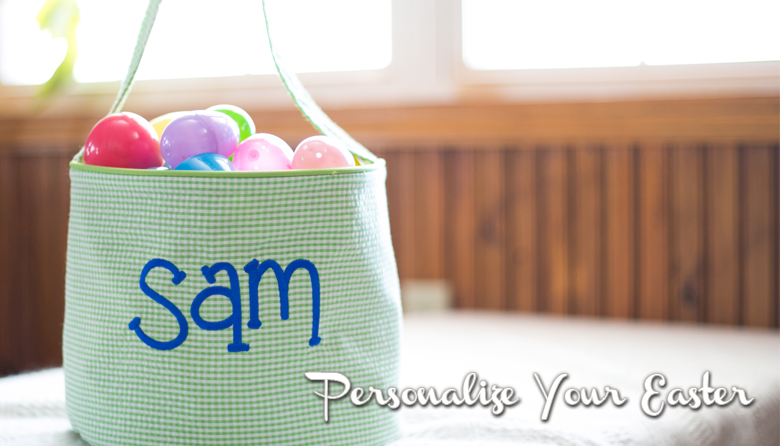 Monogrammable Easter Totes