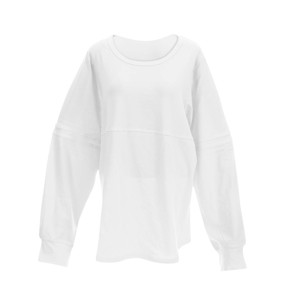 Luxury Oversized Cheerleader Jersey Shirts - WHITE - CLOSEOUT