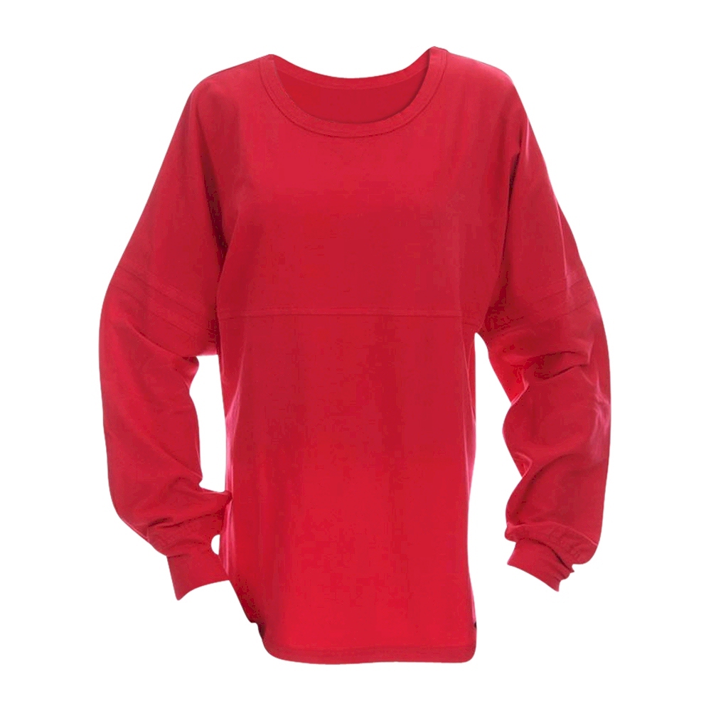 Luxury Oversized Cheerleader Jersey Shirts - RED - CLOSEOUT