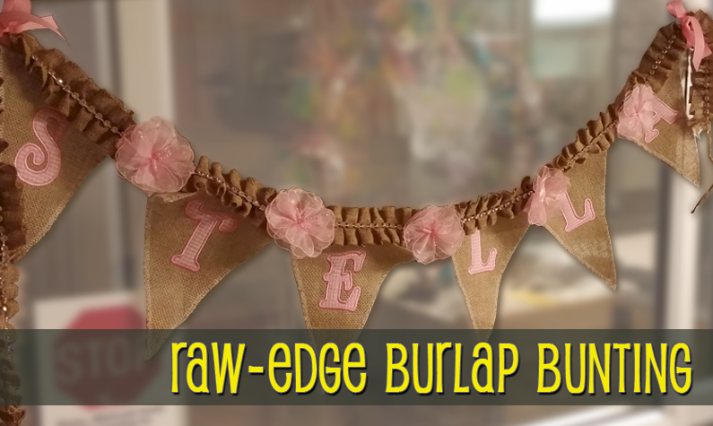 Raw-Edge Burlap Bunting