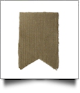 Raw-Edge Rustic Burlap Bunting Pennant Flag - SWALLOWTAIL - CLOSEOUT