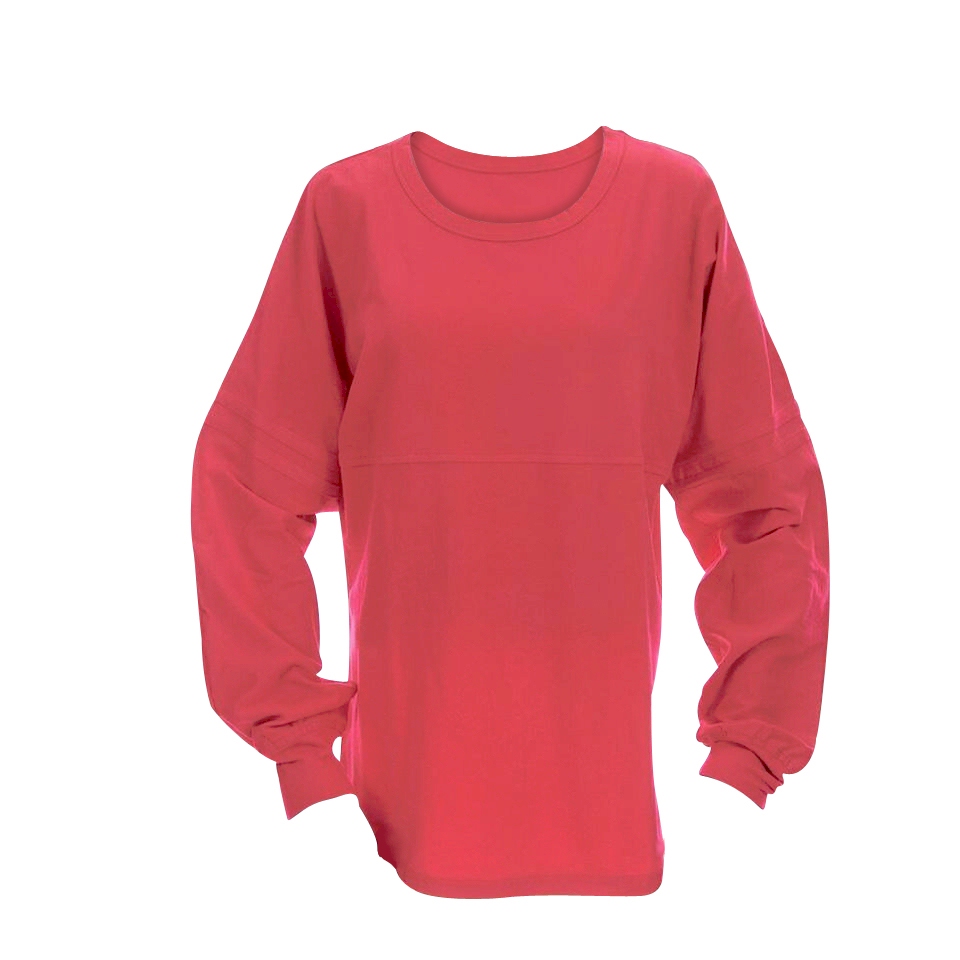 Luxury Oversized Cheerleader Jersey Shirts - CORAL - CLOSEOUT