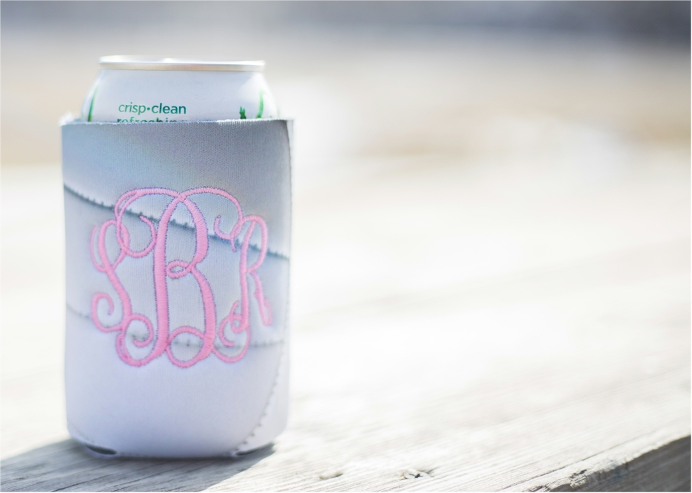 Unsewn 12oz Can Coolie Embroidery Blanks VOLLEYBALL