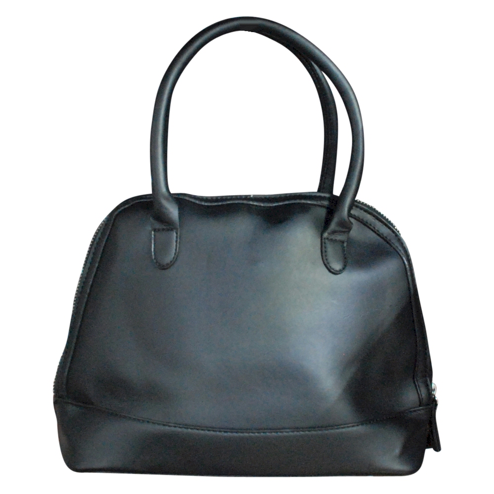 Luxurious Shell Faux Leather Handbag Purse - BLACK - CLOSEOUT