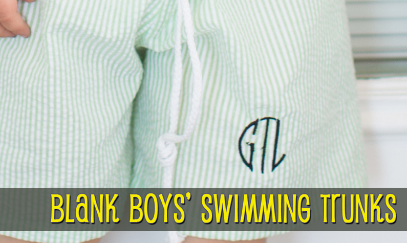 Blank Swimming Trunks
