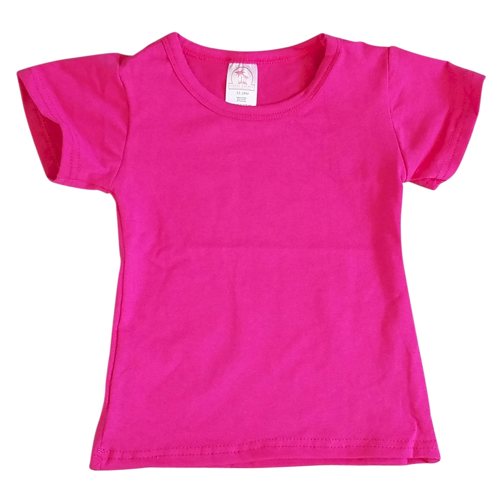 Classic Short Sleeve T-Shirt - HOT PINK - CLOSEOUT