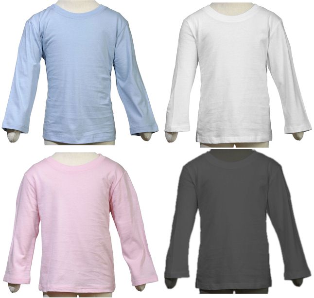 bella baby Long Sleeve Toddler T-Shirt Embroidery Blanks