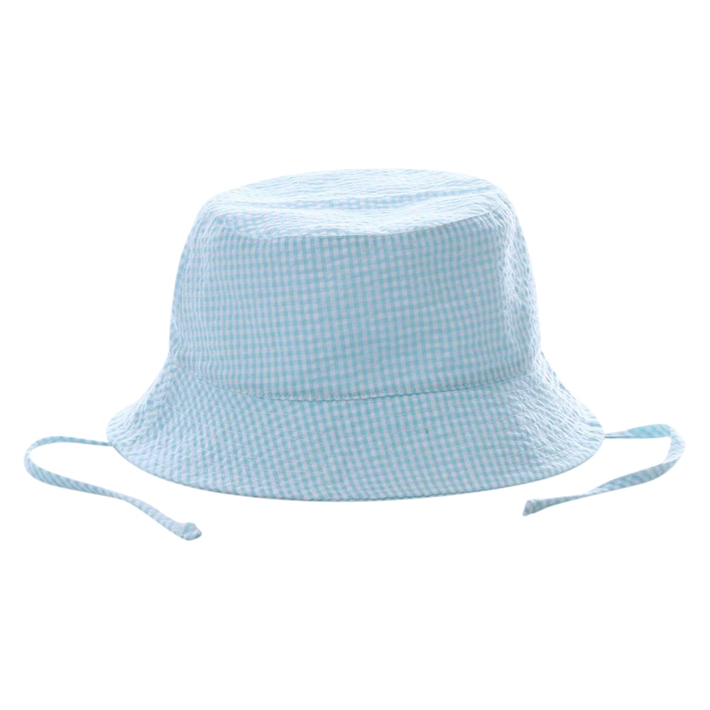 The Coral Palms® Gingham Toddler Bucket Hat - AQUA - CLOSEOUT