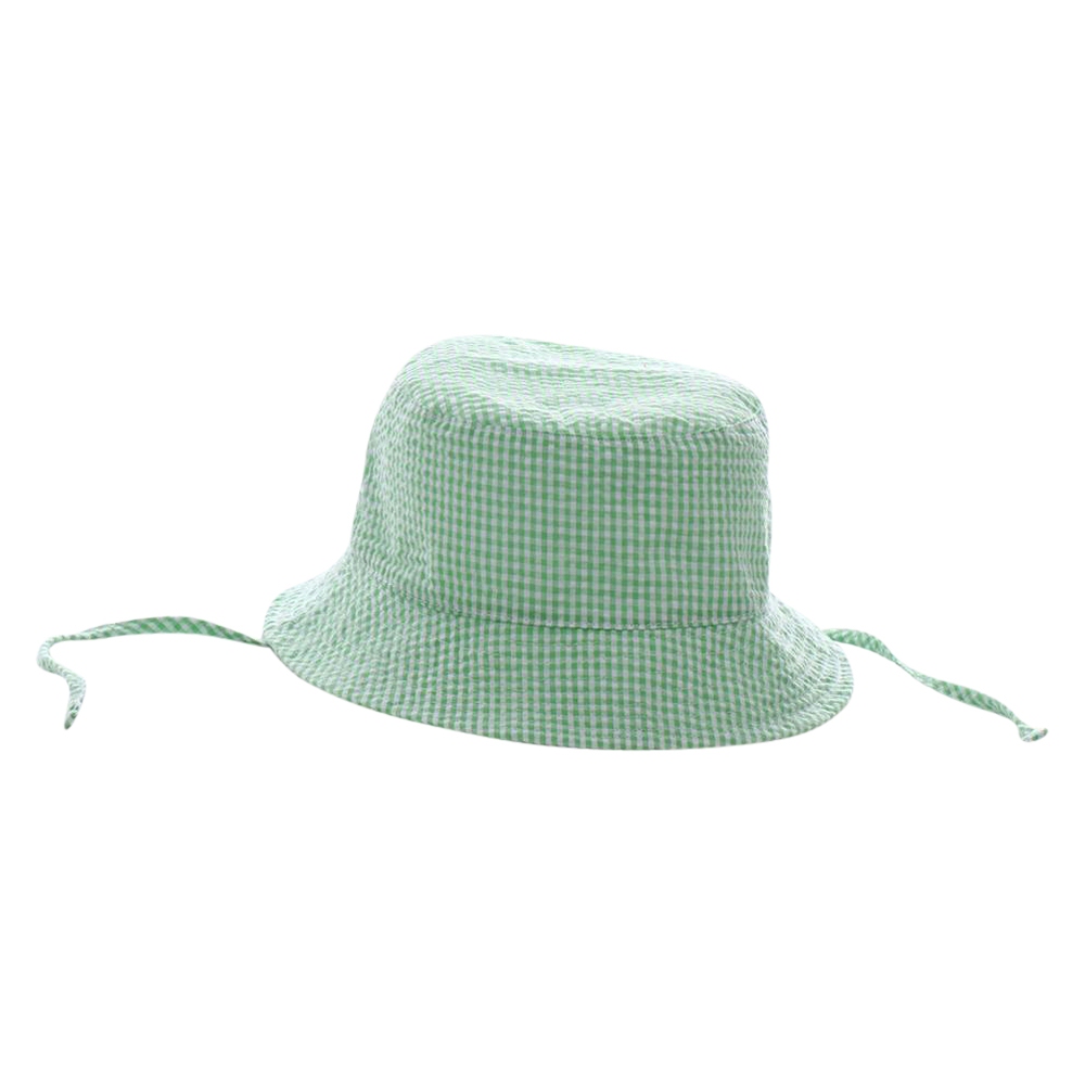 The Coral Palms® Gingham Toddler Bucket Hat - LIME - CLOSEOUT