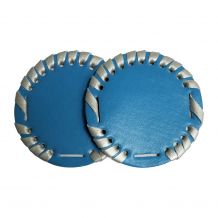 The Coral Palms® 2.5" EasyStitch Medallion Add-Ons One Pair - TURQUOISE/SILVER - CLOSEOUT