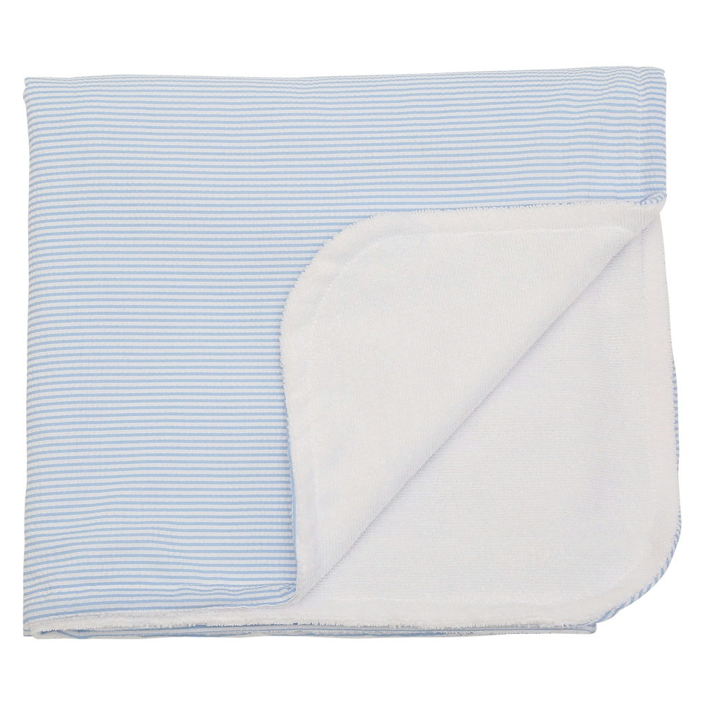 Seersucker & Terrycloth 30" x 60" Beach Towel - BLUE