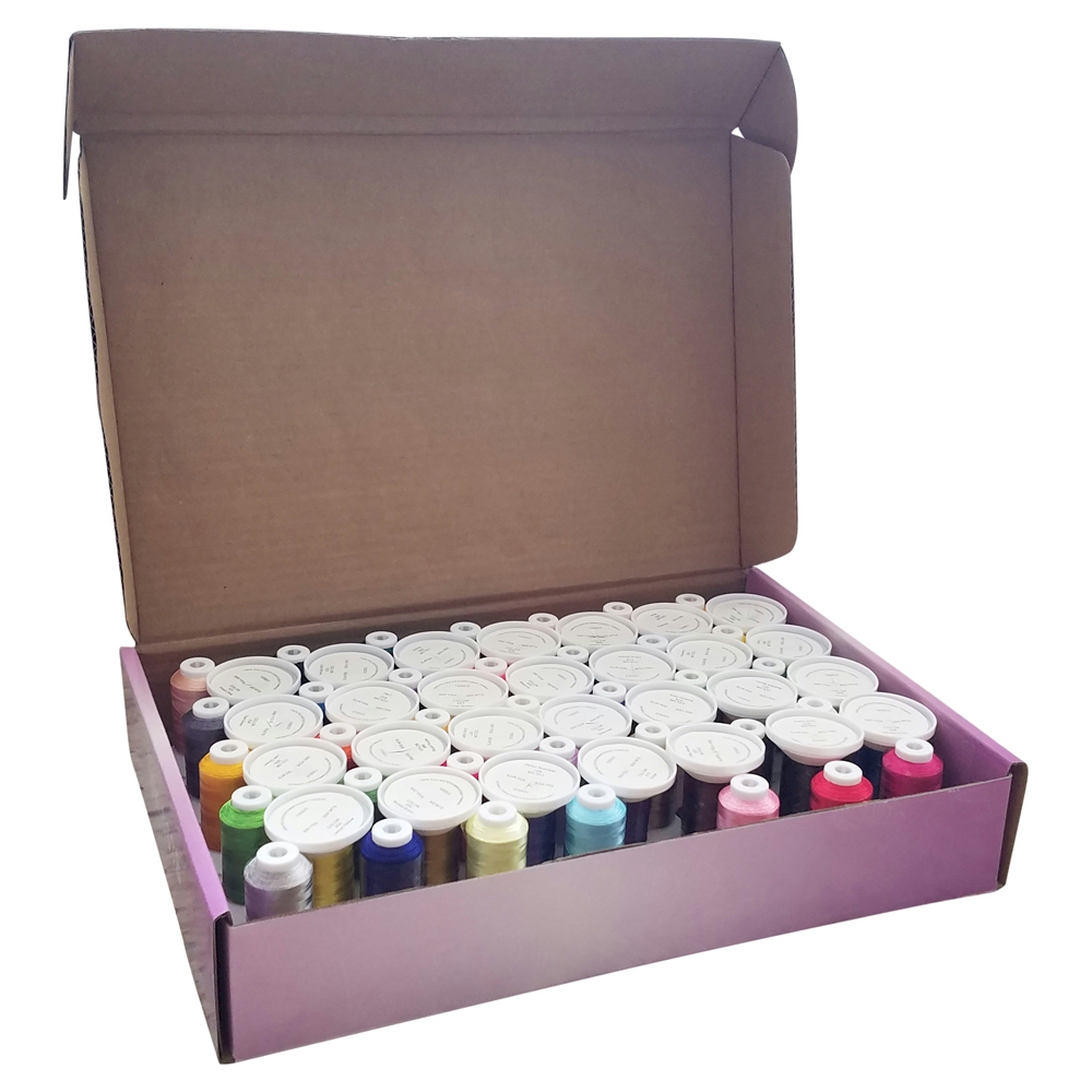 63 Color Polyester 40wt Embroidery Thread Kit - CLOSEOUT