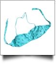 Bandeau Bikini Swimsuit Top - AQUA ANCHOR