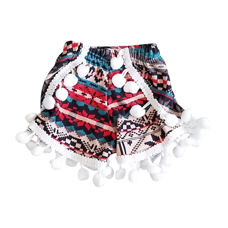 Pom-Pom Shorts for 18" Dolls - NORDIC PRINT - CLOSEOUT