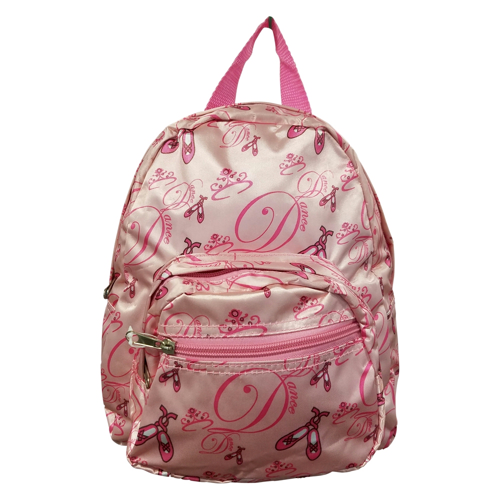 Ballet Dance Print Mini-Backpack Embroidery Blanks - PINK - CLOSEOUT