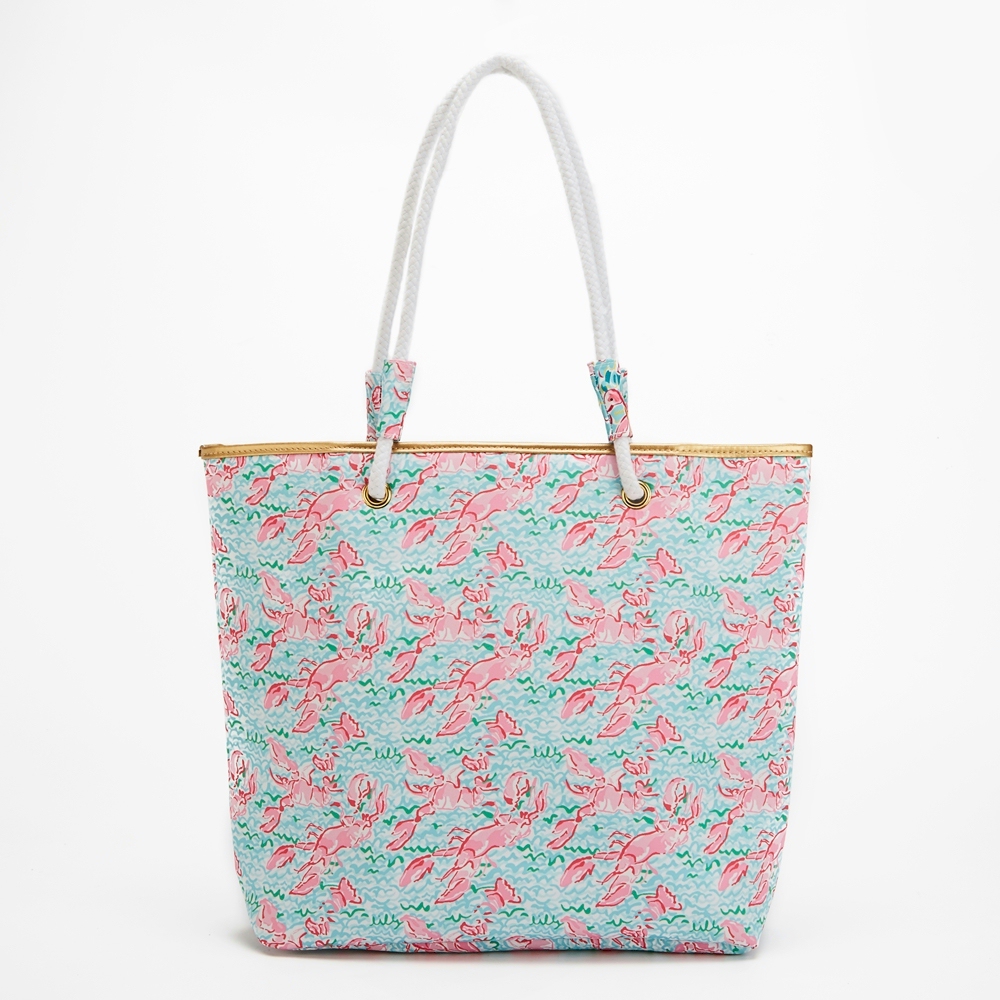 The Floridian Beach Tote - LOVELY LOBSTERS - CLOSEOUT