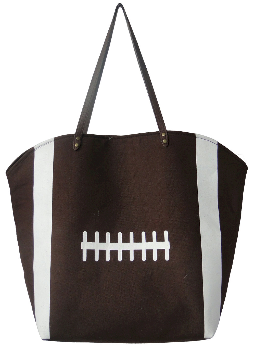 The "Touchdown" Football Canvas Tote - IRREGULAR PRINTING