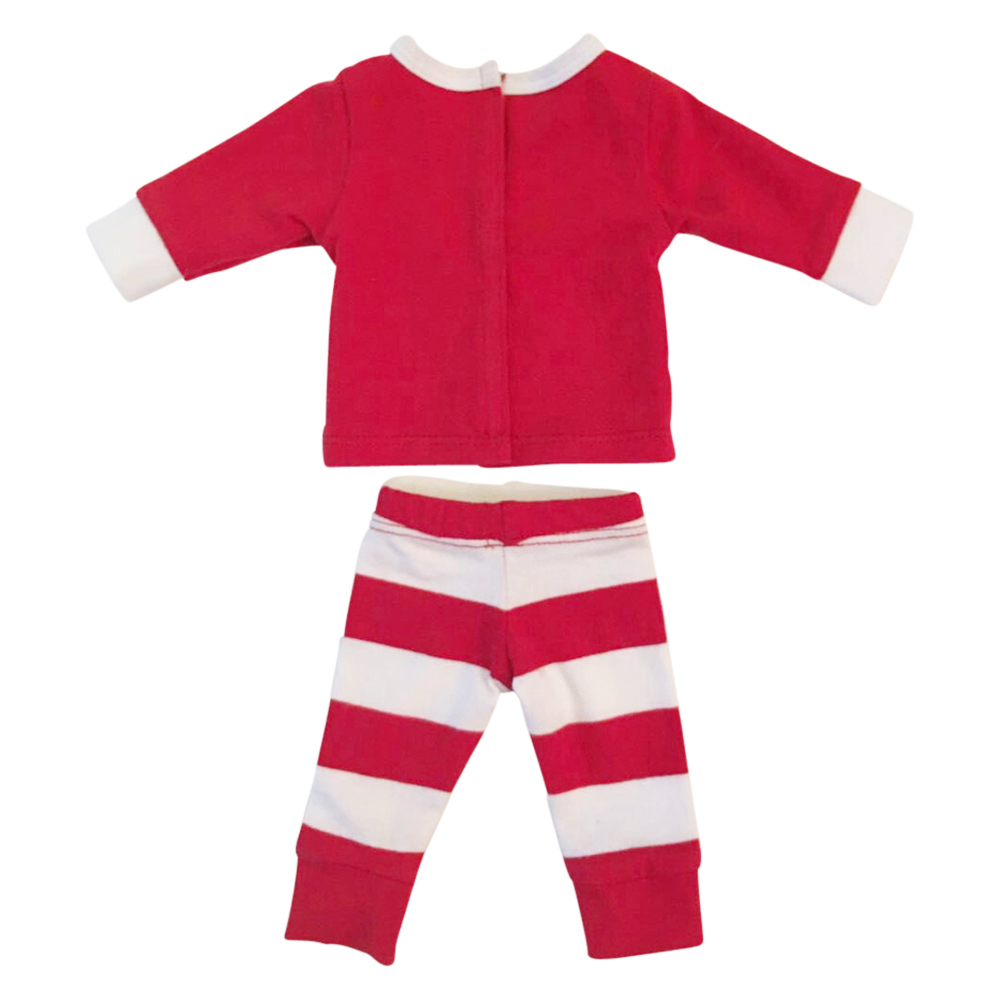 Christmas Striped Pajamas for 18" Dolls - RED/WHITE - CLOSEOUT