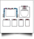 Durkee Hoops - EZ Frames 7 Piece Combo Pack for Brother/Baby Lock 6 & 10 Needle Embroidery Machines