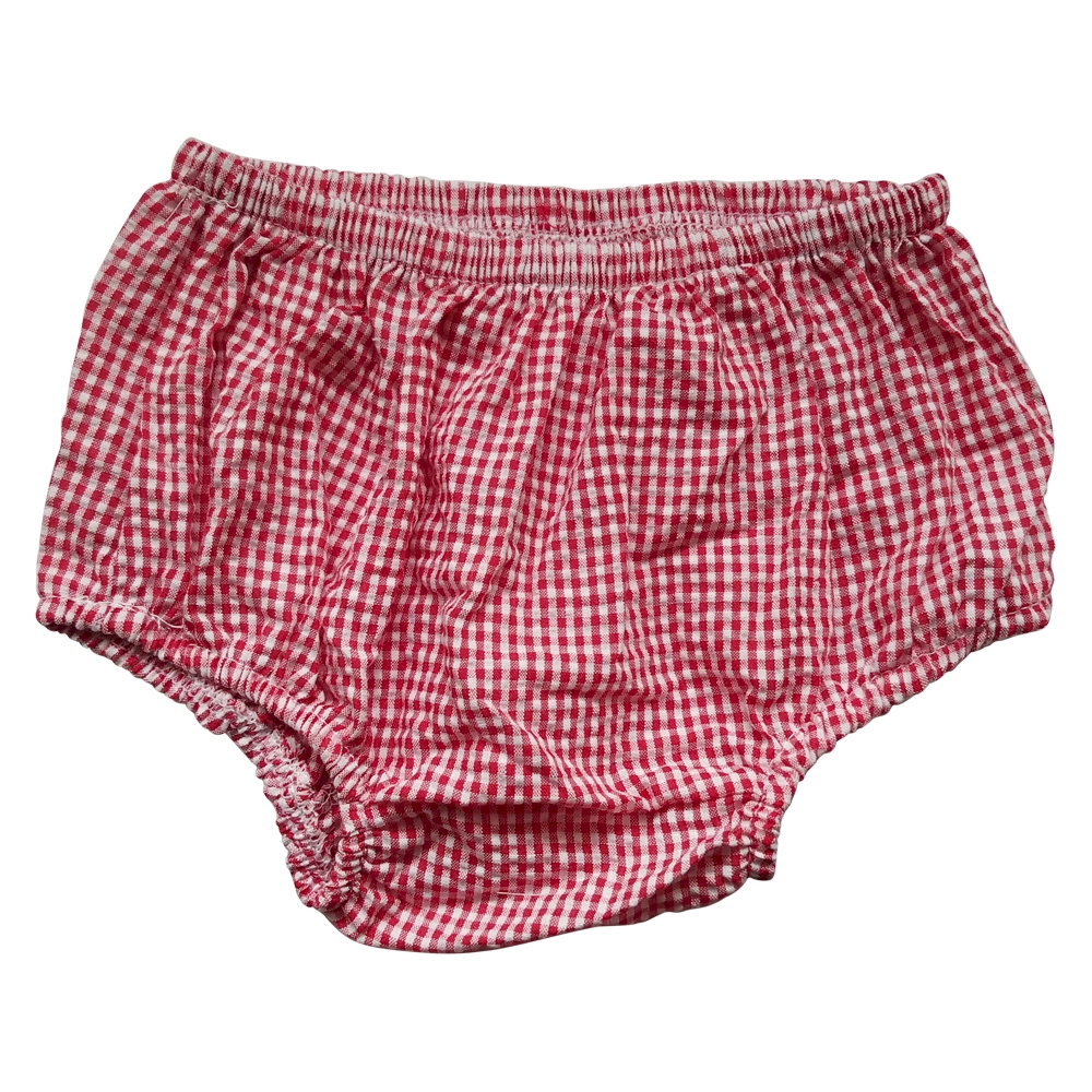 Gingham Diaper Cover - RED