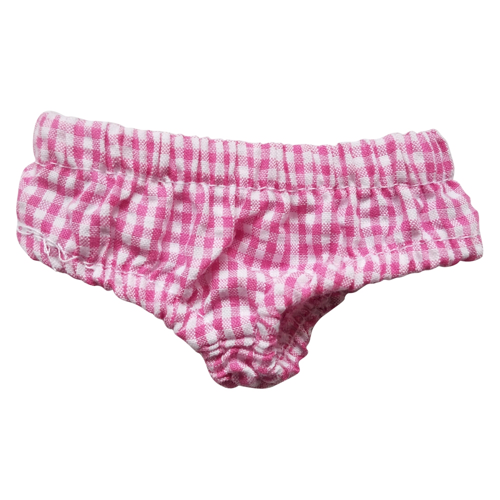 Gingham Diaper Cover for 18" Dolls - HOT PINK - CLOSEOUT