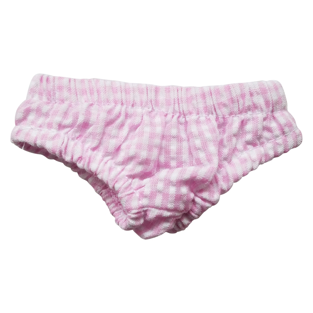 Gingham Diaper Cover for 18" Dolls - LIGHT PINK - CLOSEOUT