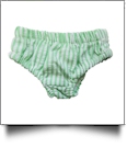 Seersucker Diaper Cover for 18" Dolls - LIME - CLOSEOUT