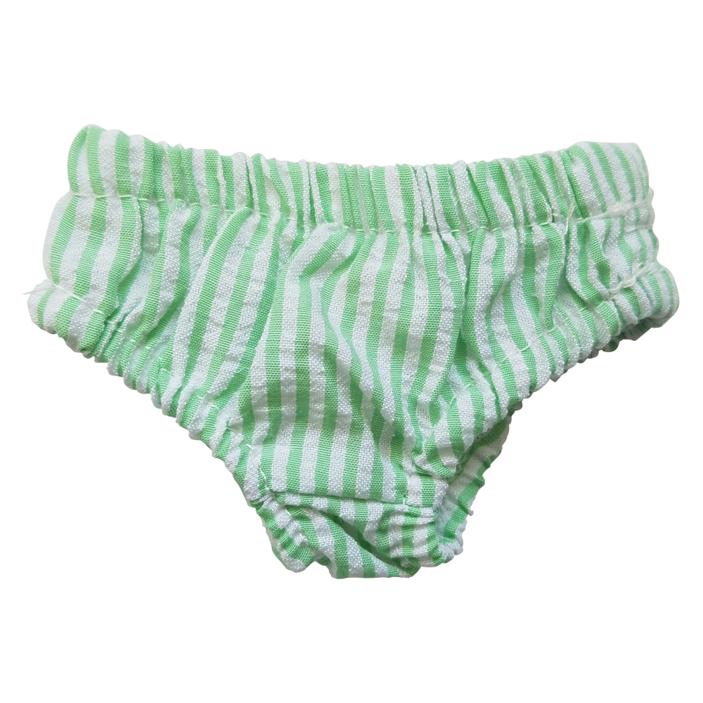 Seersucker Diaper Cover for 18" Dolls - LIME - CLOSEOUT