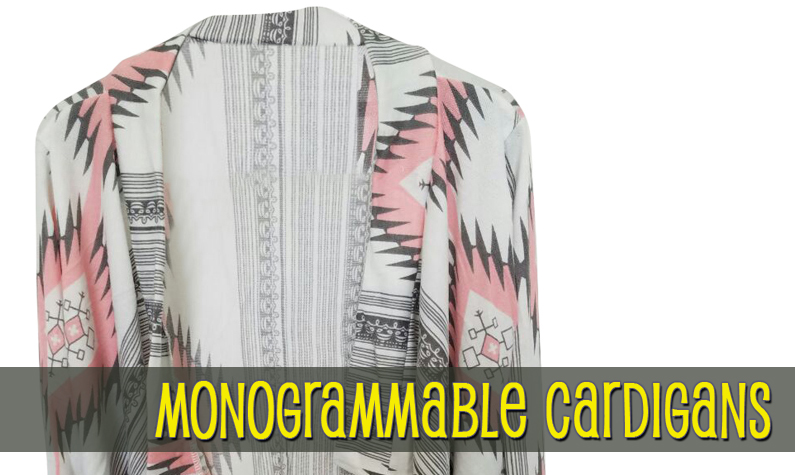 Monogrammable Cardigans