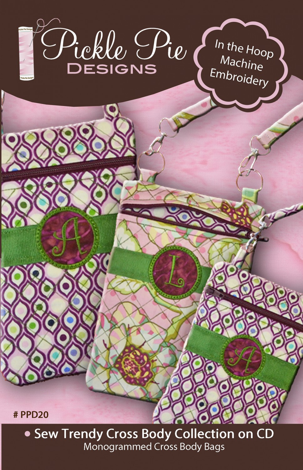 Sew Trendy Collection Embroidery Designs on CDROM by Pickle Pie Designs