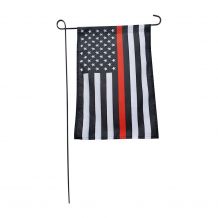 12" x 18" Thin Red Line Garden Banner Flag - CLOSEOUT