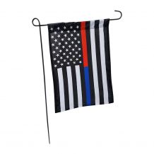 12" x 18" Thin Red/Blue Line Garden Banner Flag - CLOSEOUT