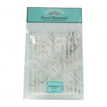 Every Heart 1 - Set of 3 Good Measure Longarm Quilting Template Rulers by Amanda Murphy