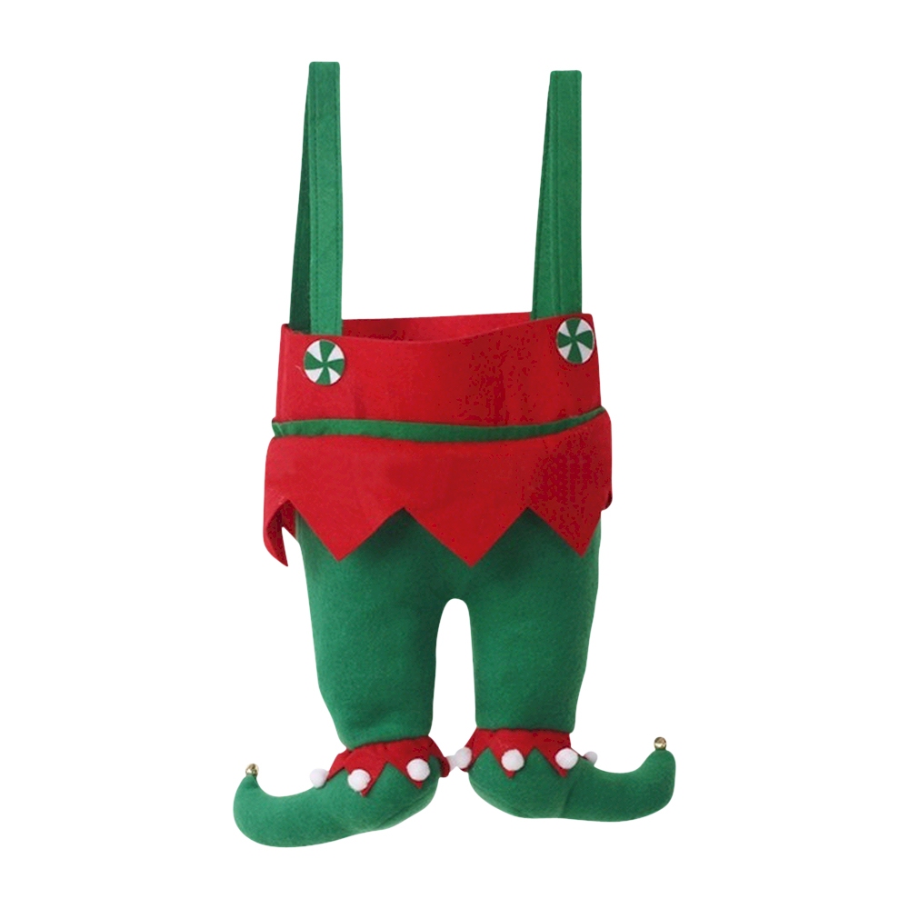 Christmas Elf Pants Stocking - SOLID GREEN PANTS - CLOSEOUT