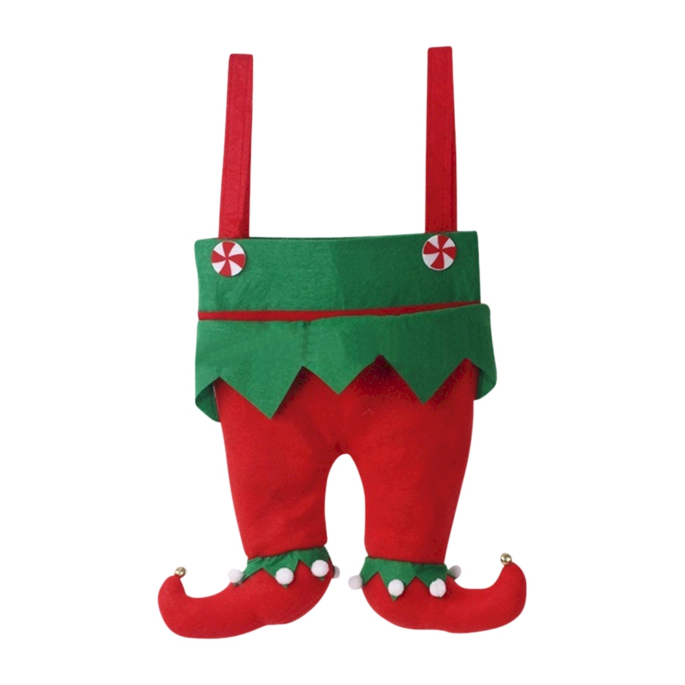 Christmas Elf Pants Stocking - SOLID RED PANTS - CLOSEOUT