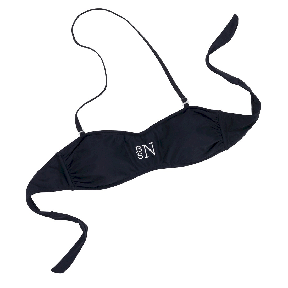 Swim Bandeau Bikini Top - BLACK - CLOSEOUT