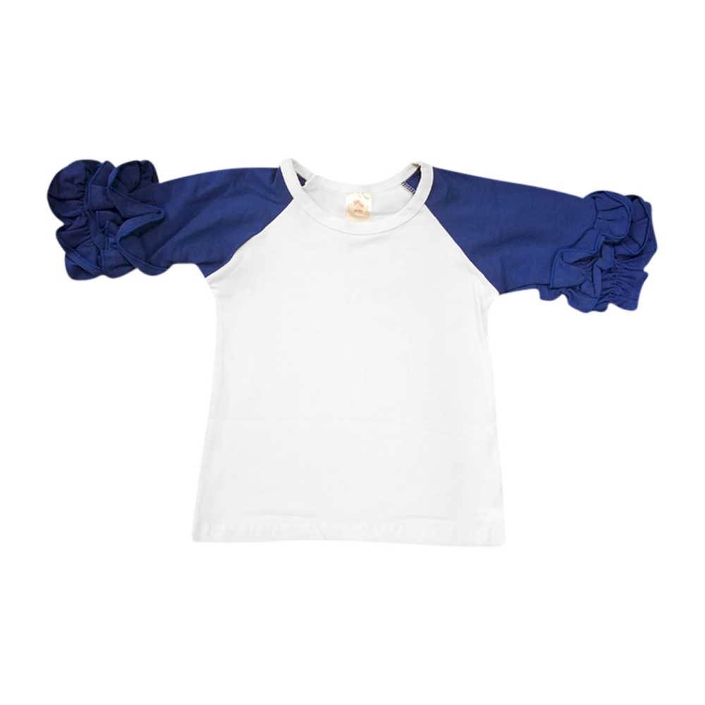 The Coral Palms® Icing Raglan Baseball Shirt - BLUE - CLOSEOUT